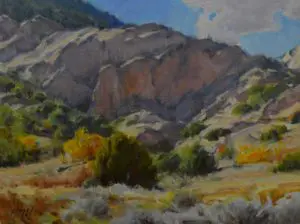 Badlands Fall NM by J. Chris Morel, 12x9, oil