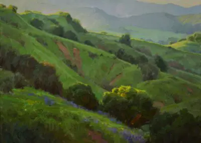CA Spring Hills by J. Chris Morel, Oil.