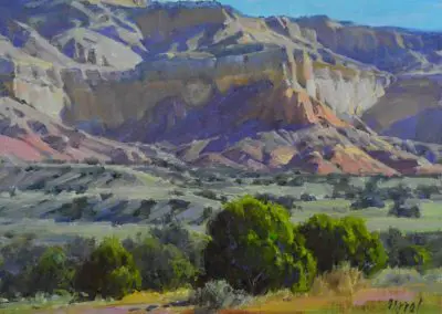 Ghost Ranch by J. Chris Morel, 11x14, Oil
