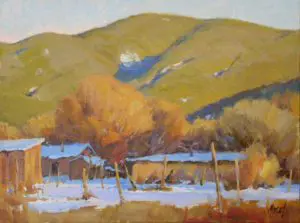 Mountain Shadows by J. Chris Morel, Oil painting,