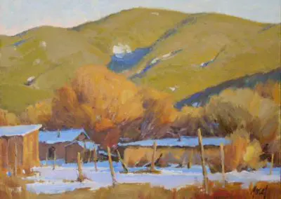 Mountain Shadows by J. Chris Morel, Oil painting,