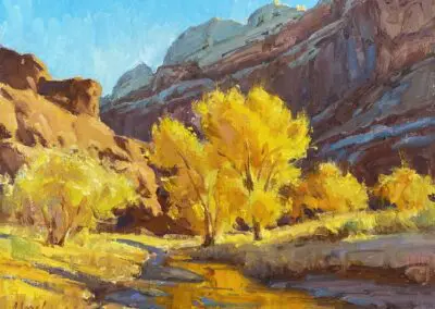 Fall Canyon ©J. Chris Morel, 11x14, Oil on Linen Canvas