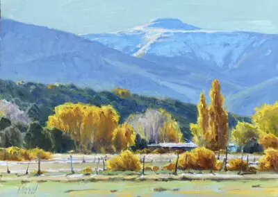 Peñasco Valley Morning ©J. Chris Morel, 12x16, Oil on Linen Canvas