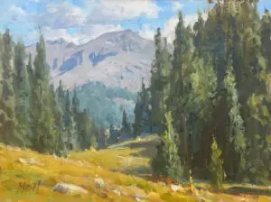 High Country ©J. Chris Morel, 9x12, Oil