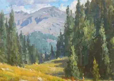 High-Country SOLD, ©J. Chris Morel, 9x12, Oil