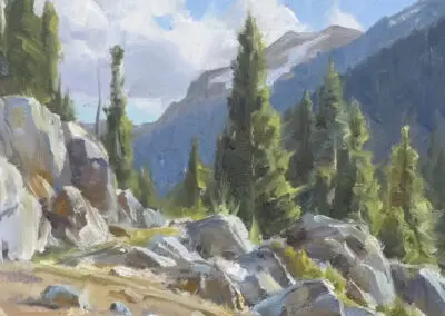 High-Country SOLD, ©J. Chris Morel, 8x10, Oil