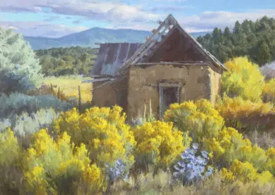 Upper Ojito Ruins ©J. Chris Morel, 36x48 , oil