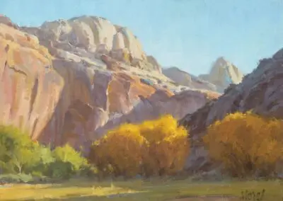 Capital Shadows ©J. Chris Morel, 12x16, oil