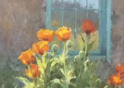 Spring Poppies ©J. Chris Morel, 11x14, oil