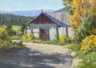 The Tin Fence ©J. Chris Morel, 12x16, oil