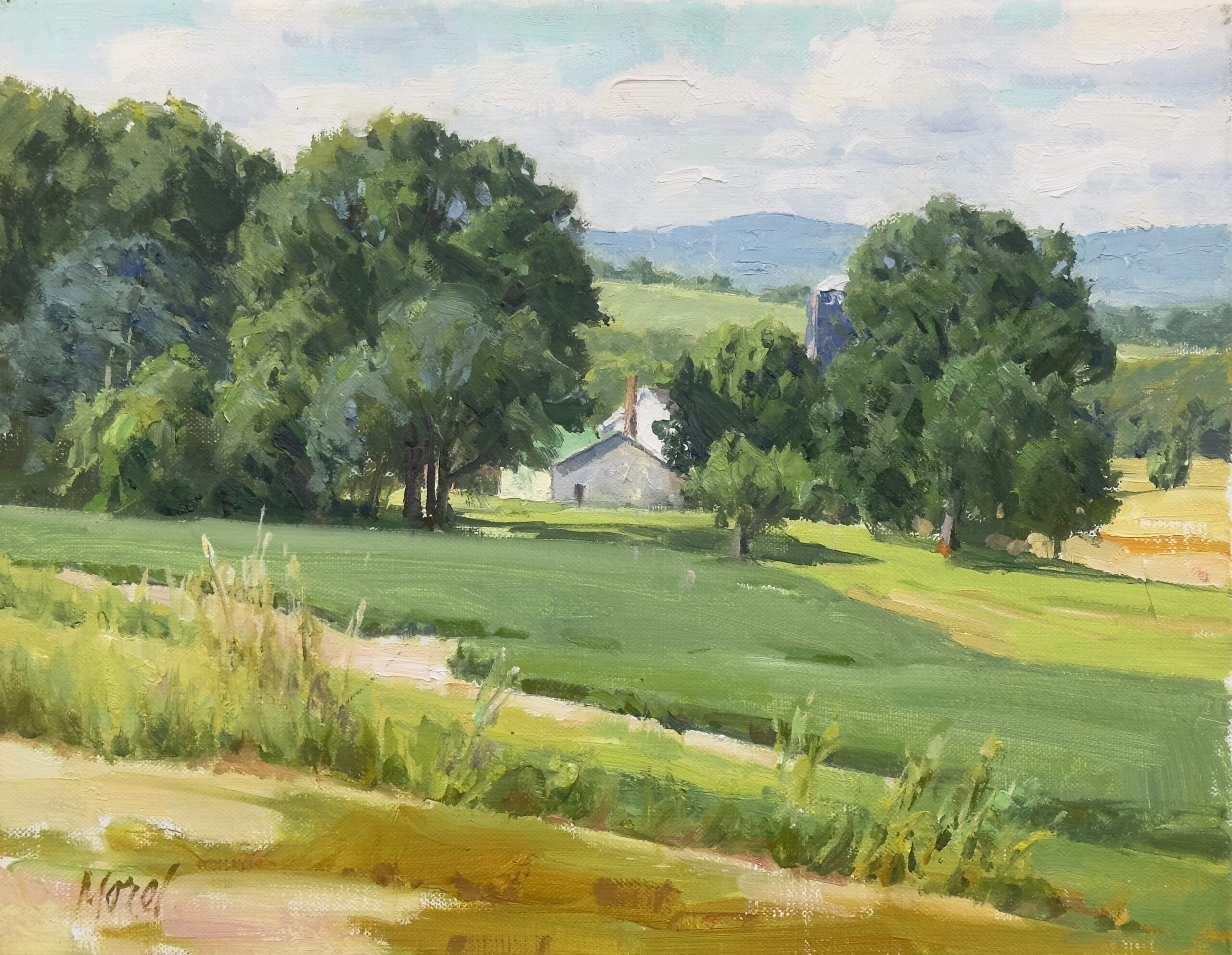 Summer Fields Berkshires 9x12 Oil © J. Chris Morel